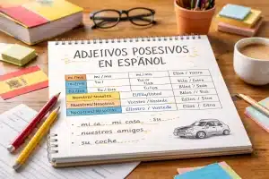 Adjectifs possessifs en espagnol