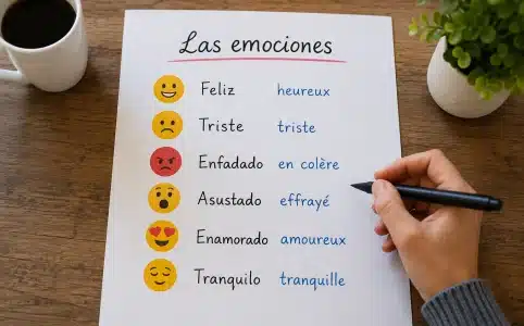 Les émotions en espagnol